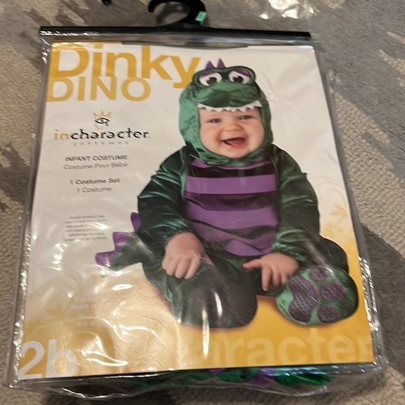 Dinky Dino costume, with hat and costume sizes 12-18 months - Picture 2 of 7